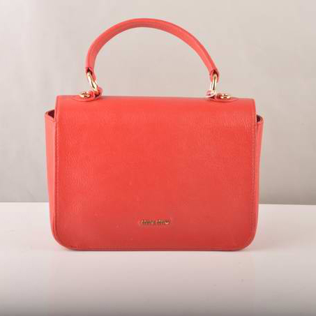 7428 Miu Miu Tote Flap Borse in pelle di vitello 7428 Red